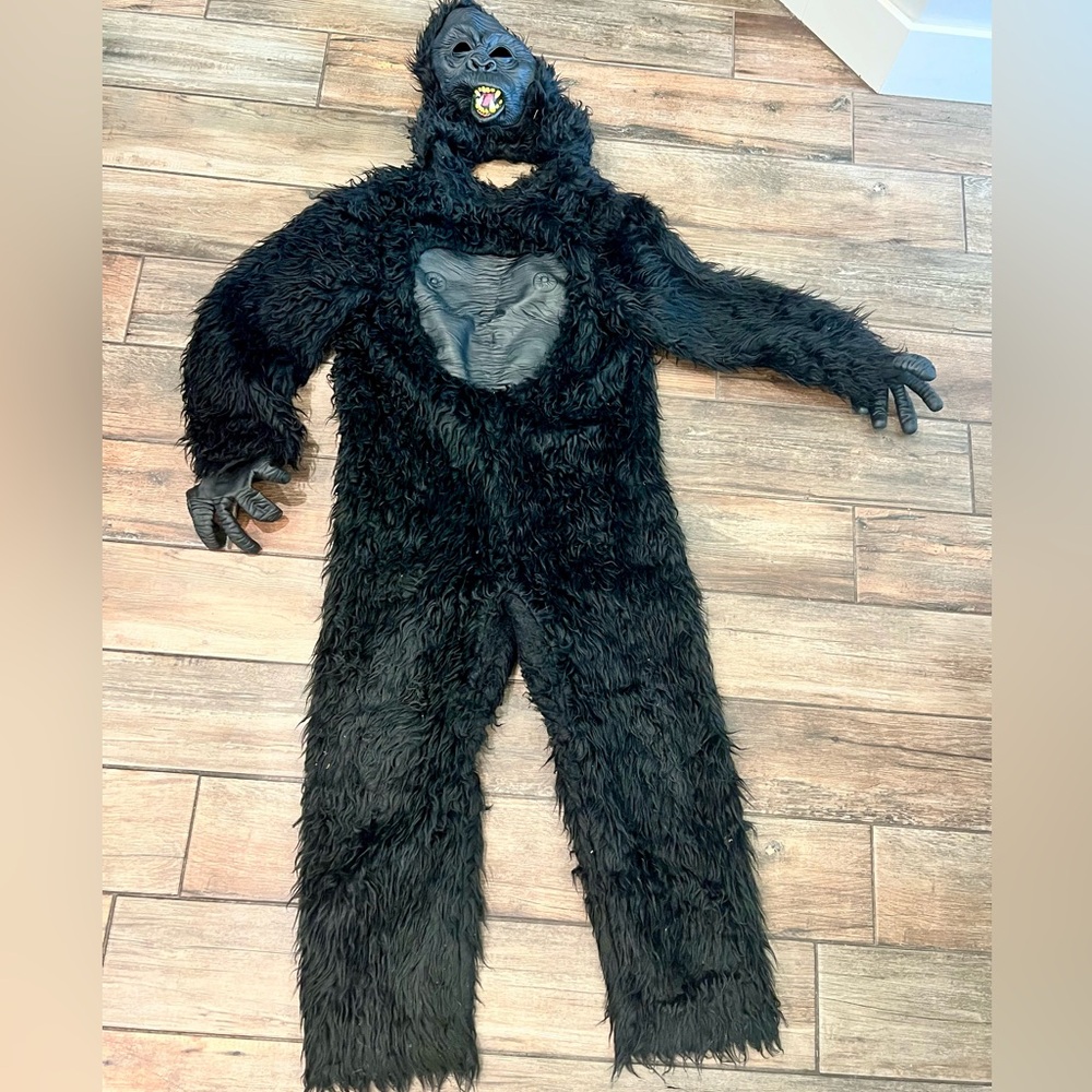 Gorilla Halloween Costume YOUTH XL extra large funny realistic